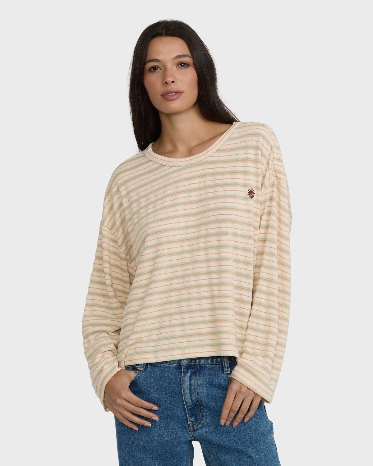 Relaxed Slub Long Sleeve Everyday Knit